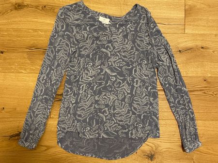 🌿Leichte Bluse von Kaffe mit Muster, hellblau, Gr. 36