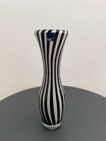 Vintage Leonardo Zebra Glasvase, 30cm, Top Zustand