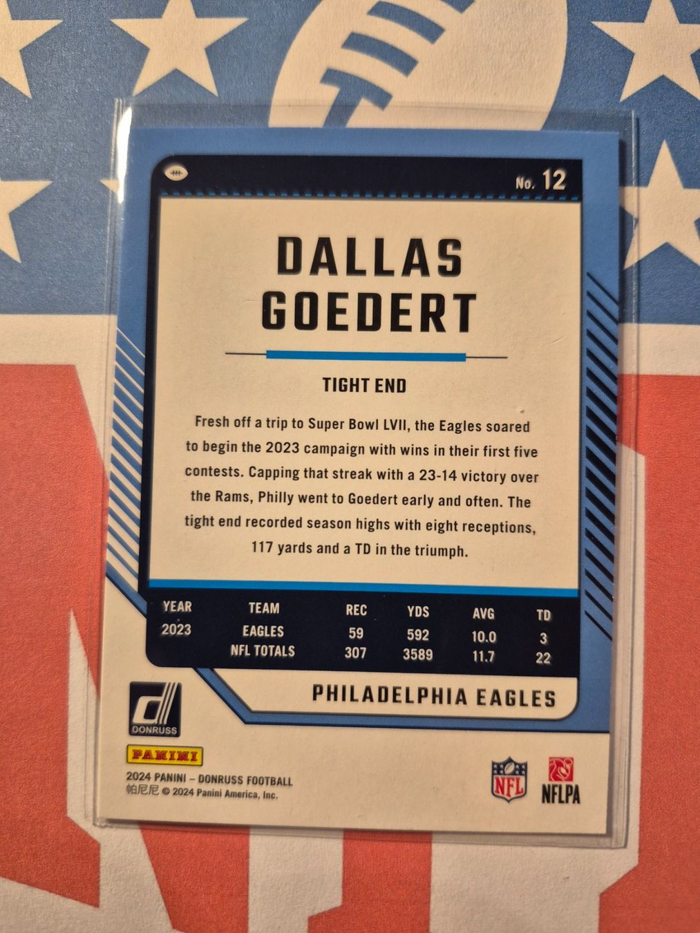 Panini Carte collezionabili: NFL Dallas Goedert Philadelphia Eagles – Usato da Treiten venduto da Sauber73 1