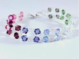 Damenarmband Swarovski Kristalle Summer Edition Mehrfarbig