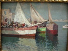 Gennaro Villani(Napoli 1885)-Im Hafen