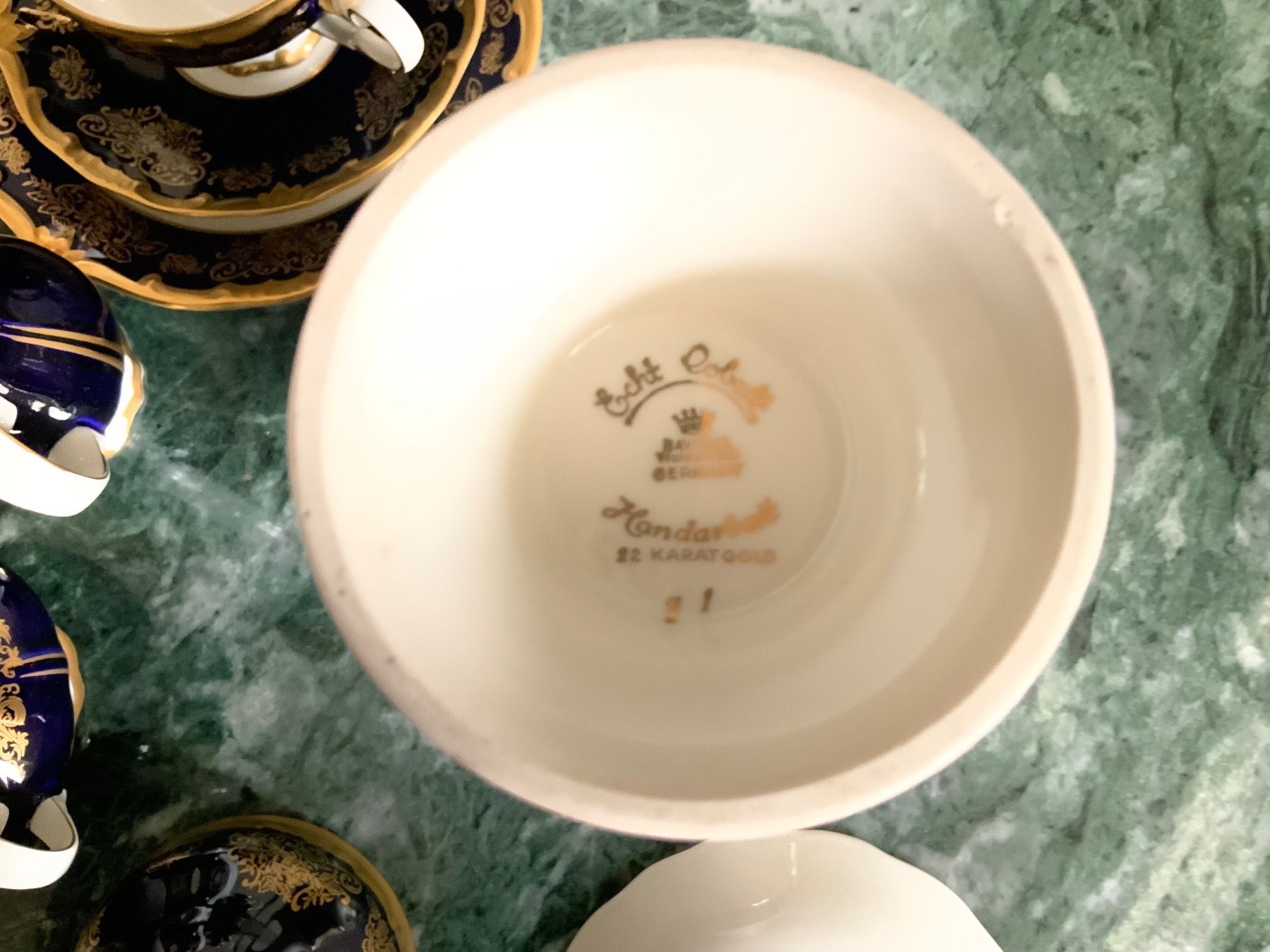 Services de table: Kaffeeservice Echt Kobalt – D'occasion à Basel par dreiklang01 8