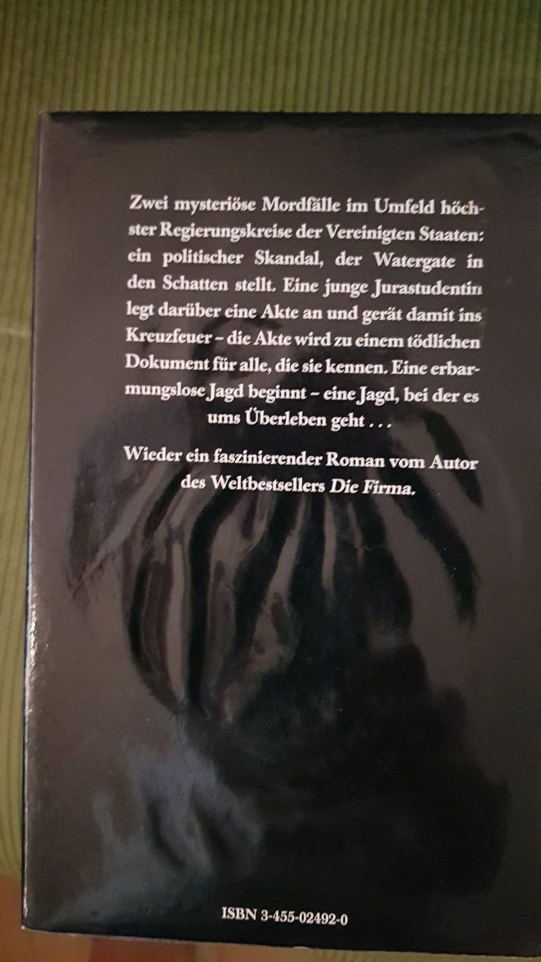 Libri: Die Akte - John Grisham – Usato da Spiegel b. Bern venduto da sus_xj97 3
