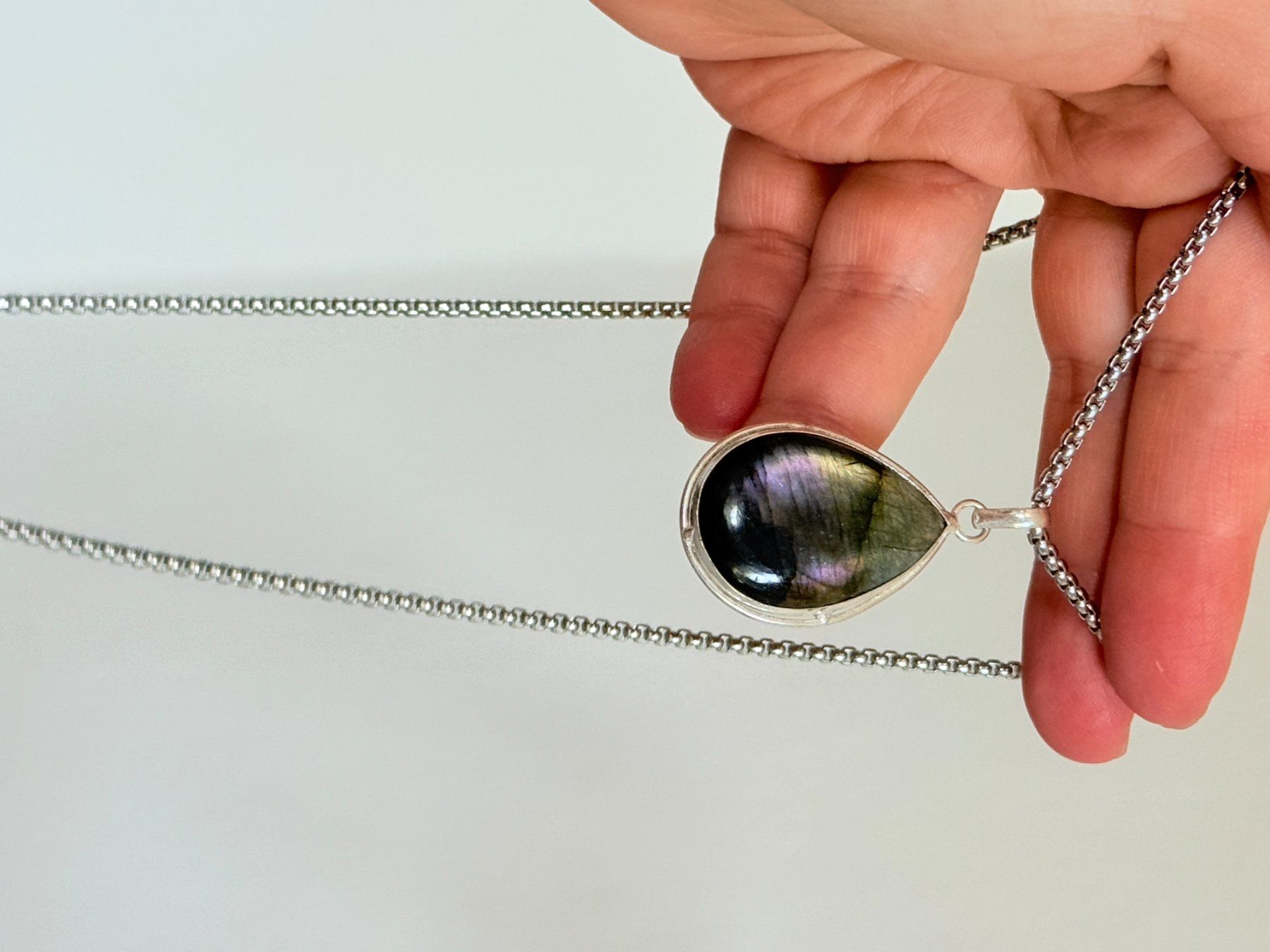 Ketten: Collier labradorite, élégant et tendance ✨ – Neu und originalverpackt aus Genève von AWWA 2