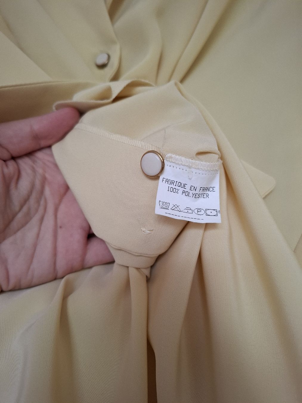 Blusen: Chemisier jaune Vintage – Gebraucht aus La Tour-de-Peilz von Marin_nette 4