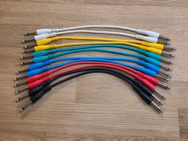 Patchkabel Mono-Klinke 6,3mm 30cm the sssnake 12 Stück