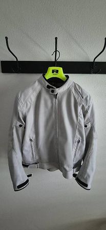 Moto JACKET RICHA AIRSUMMER MESH Blanc/gris peu utilisée XL