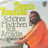 Vinyl Single Demis Roussos - Schönes Mädchen aus Arcadia