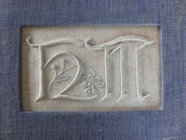 ANTIKES MUSTERBUCH VORLAGE GESTICKTE MONOGRAMME