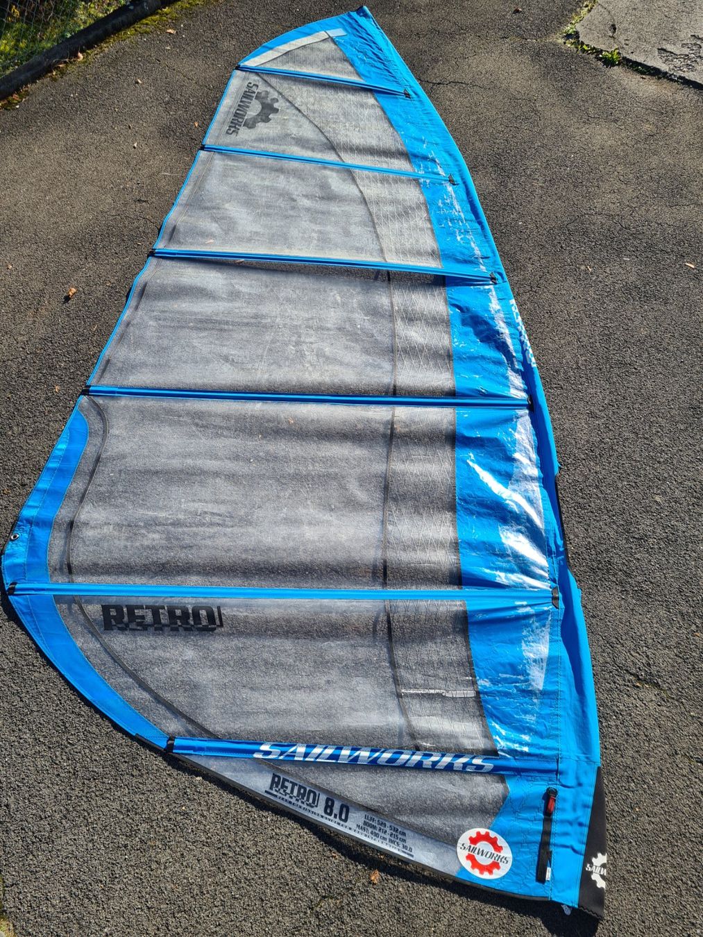 Sailworks Retro 8.0 Windsurfsegel (Gebraucht) in Steffisburg für CHF 20 ...