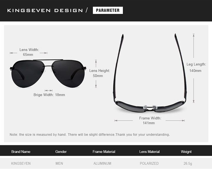 Occhiali & Lenti: Kingseven Piloten Sonnenbrille – Nuovo e nell'imballaggio originale da Suhr venduto da sjay.Cv 9