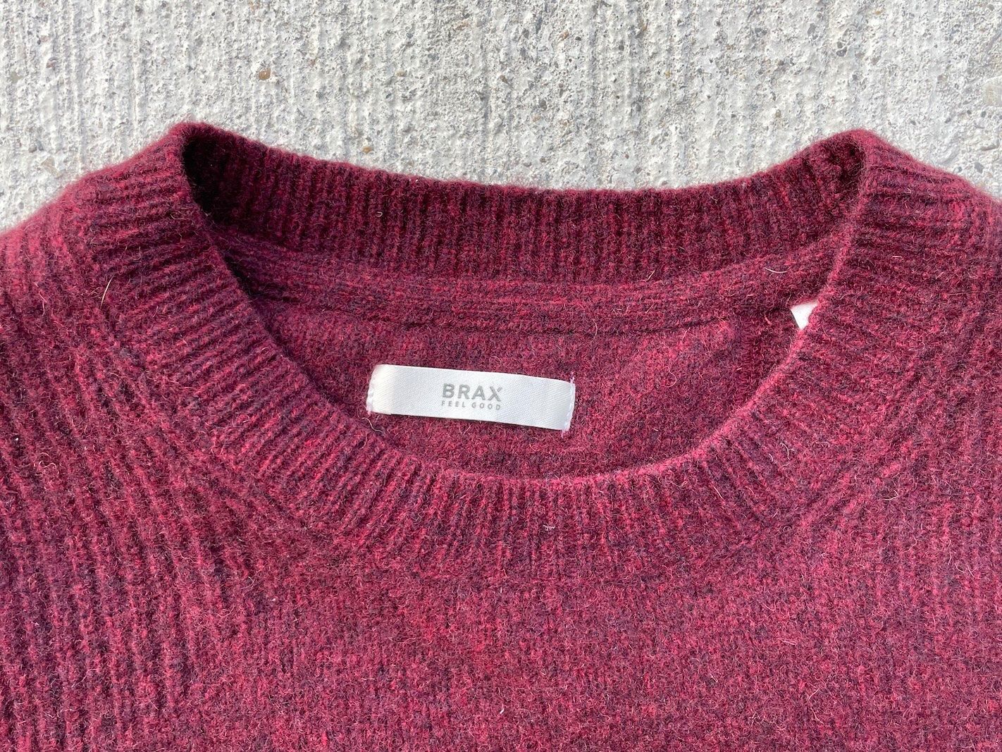 Brax Pullover & Sweatshirts: Brax Pullover, Wolle bordeaux,  Gr. 48 (M) – Gebraucht aus Winterthur von Tabalugi 1