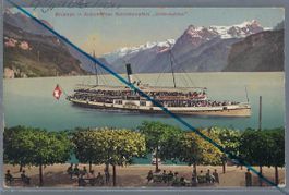 Brunnen. Dampfschiff 'Unterwalden'.