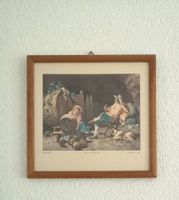 Kunstdruck "Idyll in the Cellar" von F. Vinea im Holzrahmen