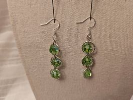 Ohrringe aus Swarovski Perlen peridot