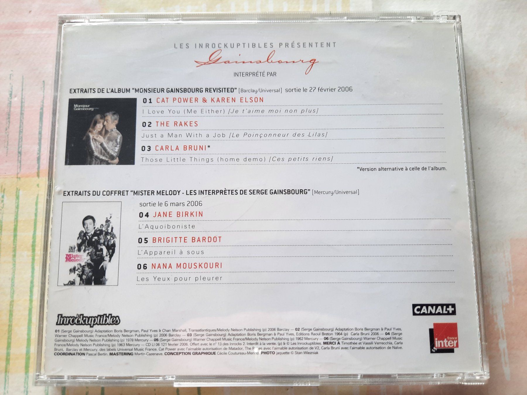CD: Cd tribute to Gainsbourg  – Usato da Pully venduto da bro_n52j 2