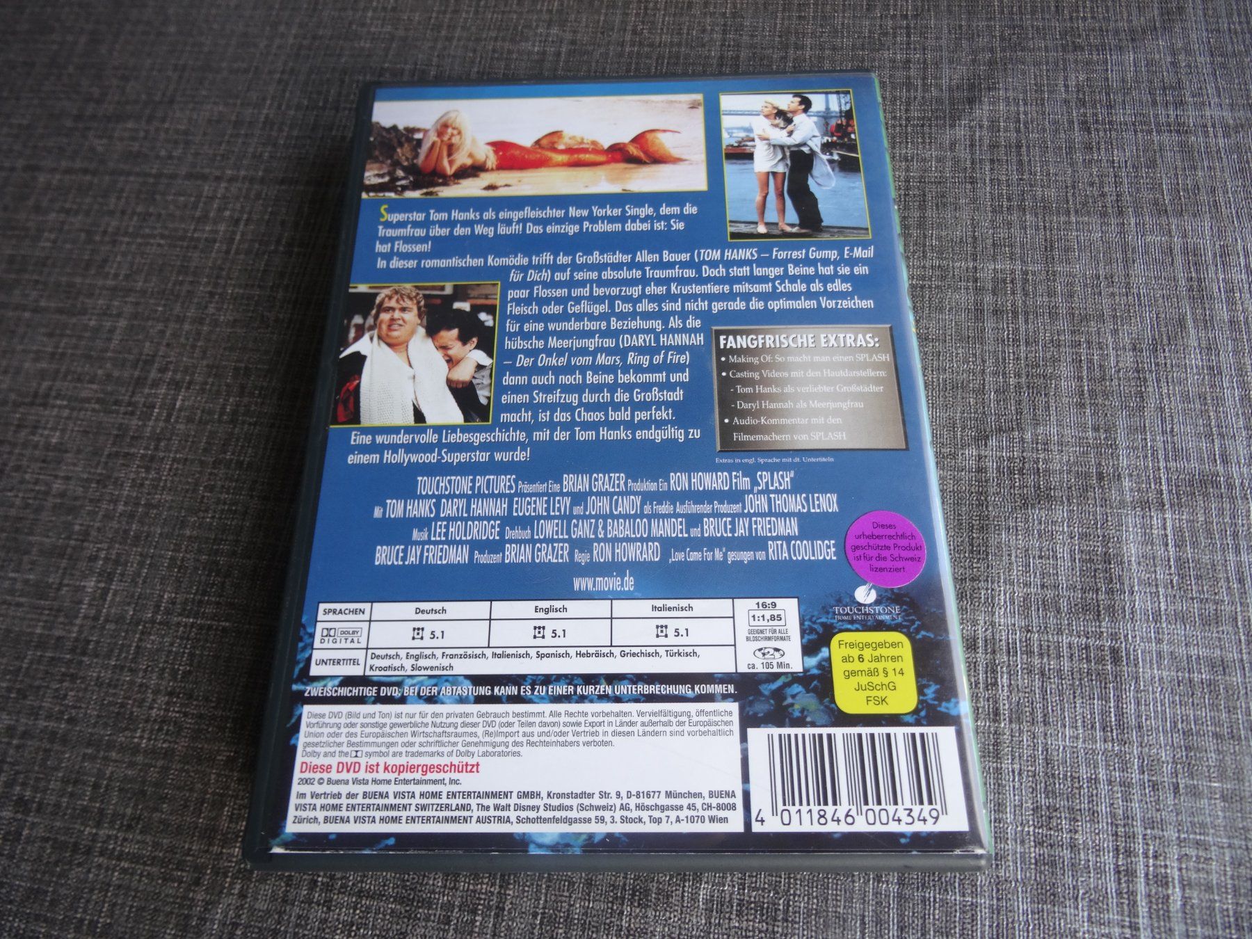 Tutti i DVDs: Splash - Special Edition DVD Tom Hanks Daryl Hannah John ... – Usato da Olten venduto da Disc-Verkauf 2