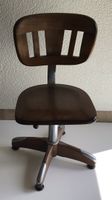 Chaise de bureau Giroflex vintage 1956 en bois et métal 