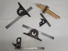 Kombinations-Winkelmesser Satz-Gebraucht-Werkzeug-Set-Hol...