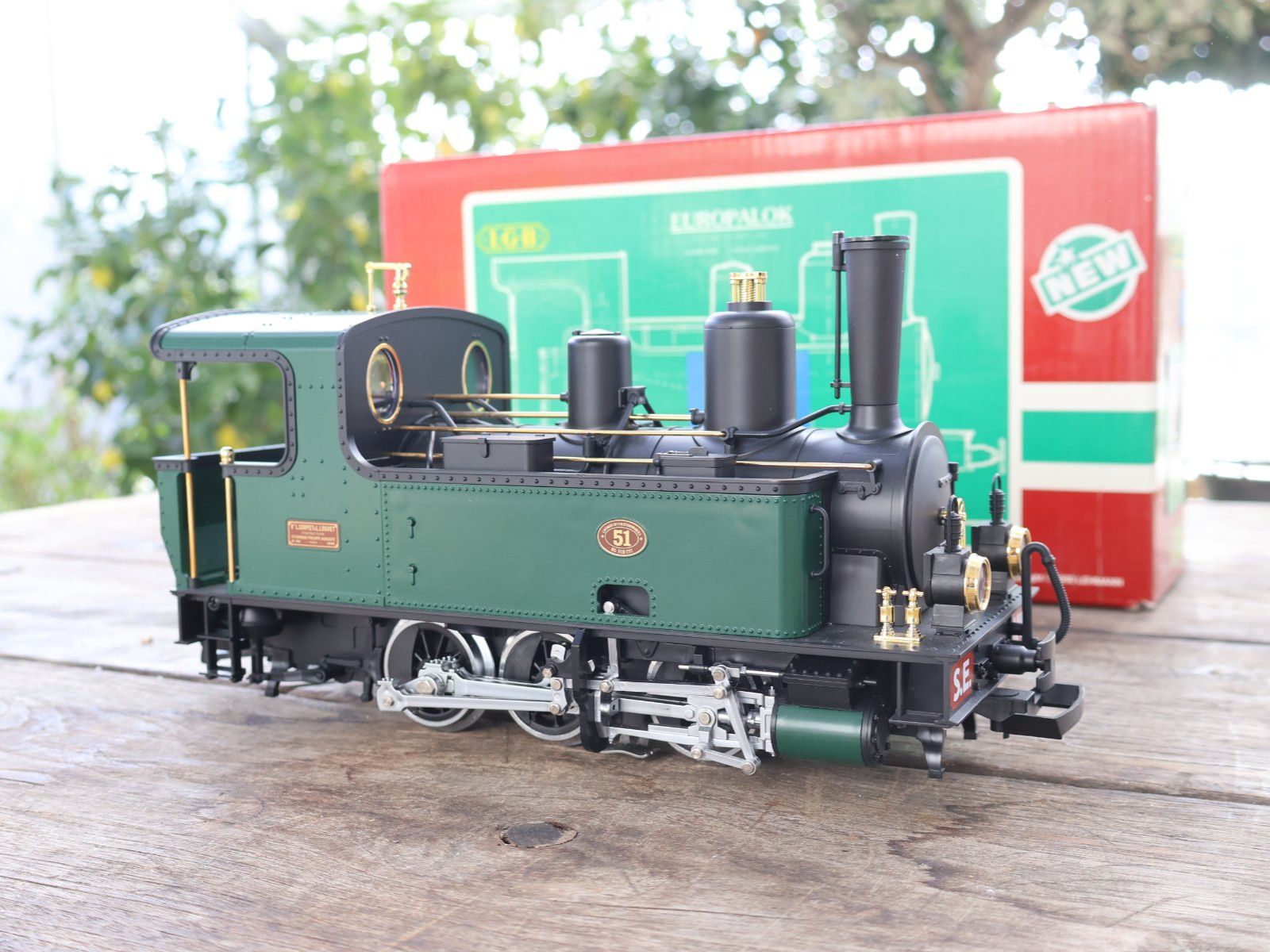 LGB Modellini di ferrovie: LGB wunderschöne Dampflok 2078 - mit OVP – Usato da Winterthur venduto da Monstera