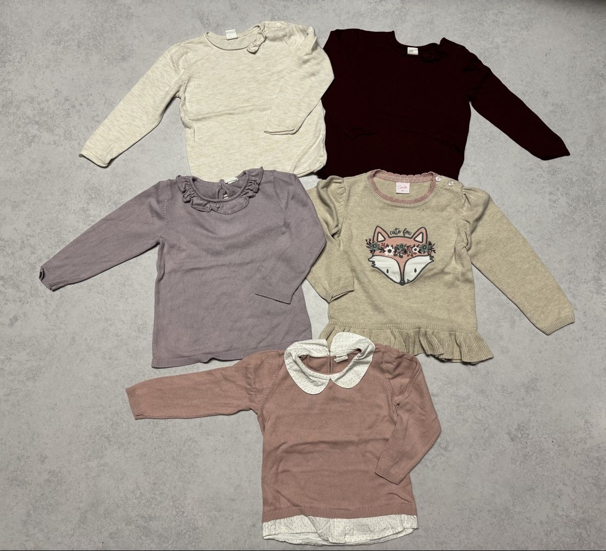 Lotti & Set di vestiti: 5 Langarm (Strick-)Oberteile, Pullover Gr. 92 und 98 – Usato da Bonaduz venduto da lut_6rts