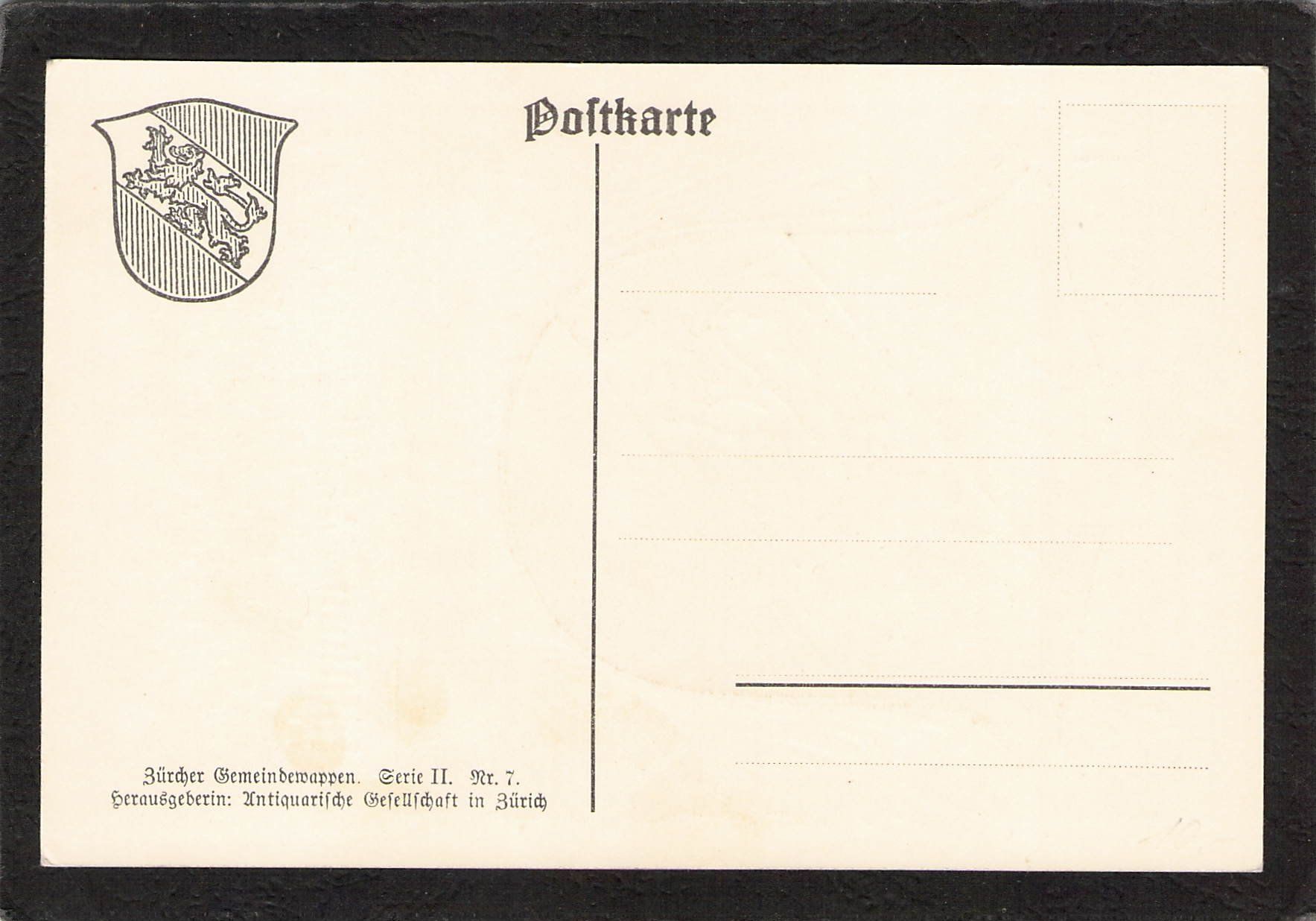 Cartoline postali: Gemeindewappen Pfäffikon   ZH – Usato da Reichenburg venduto da ibiza18 1