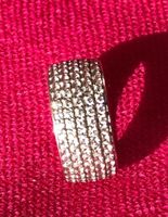 Neu Damen Silber/BrillantenRingGr.7/17,5