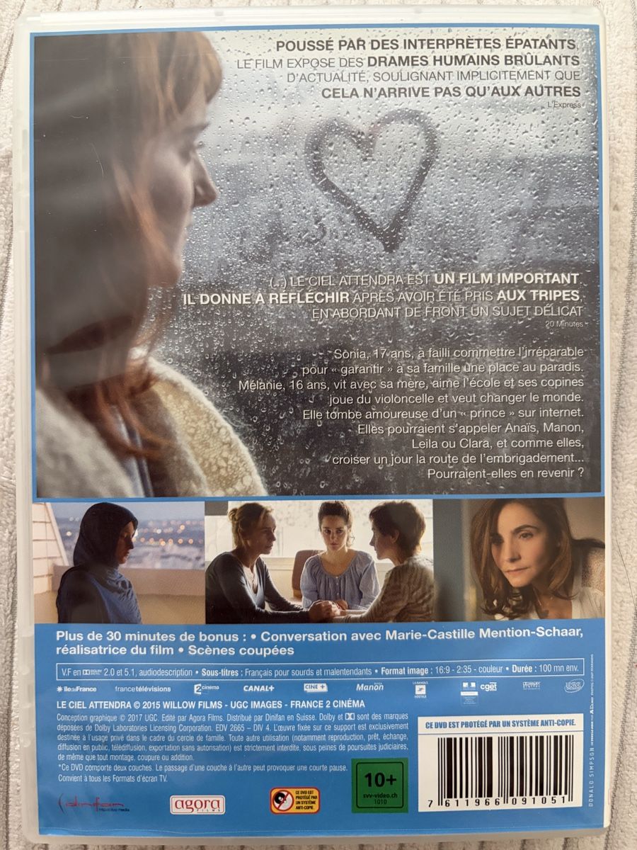 Tutti i DVDs: DVD : Le Ciel attendra (2016 - Fr.) – Usato da Yverdon-les-Bains venduto da Chewbacca67 1