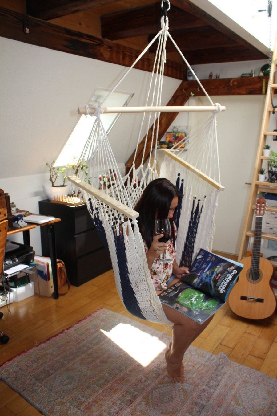 Poltrone pensili da giardino: Soft Mayan Hanging-chair - Handwoven – Nuovo e nell'imballaggio originale da Dübendorf venduto da Mayan-Dreams 2