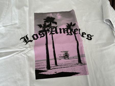 Cooles T-Shirt Los Angeles, weiss, Grösse L