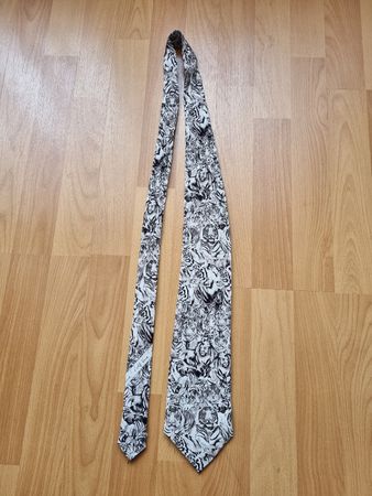 Rolf Knie Krawatte mit Löwen- Tiger Design