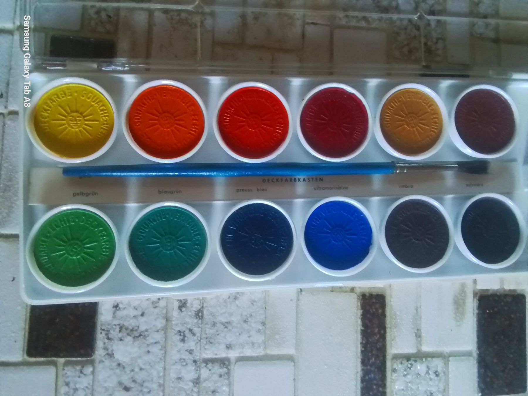Colori: Vintage Licolette 12 Deckfarben Set, Gouache veritable 1970 – Nuovo (secondo la descrizione) da Sankt Stephan venduto da flohmivintage 3