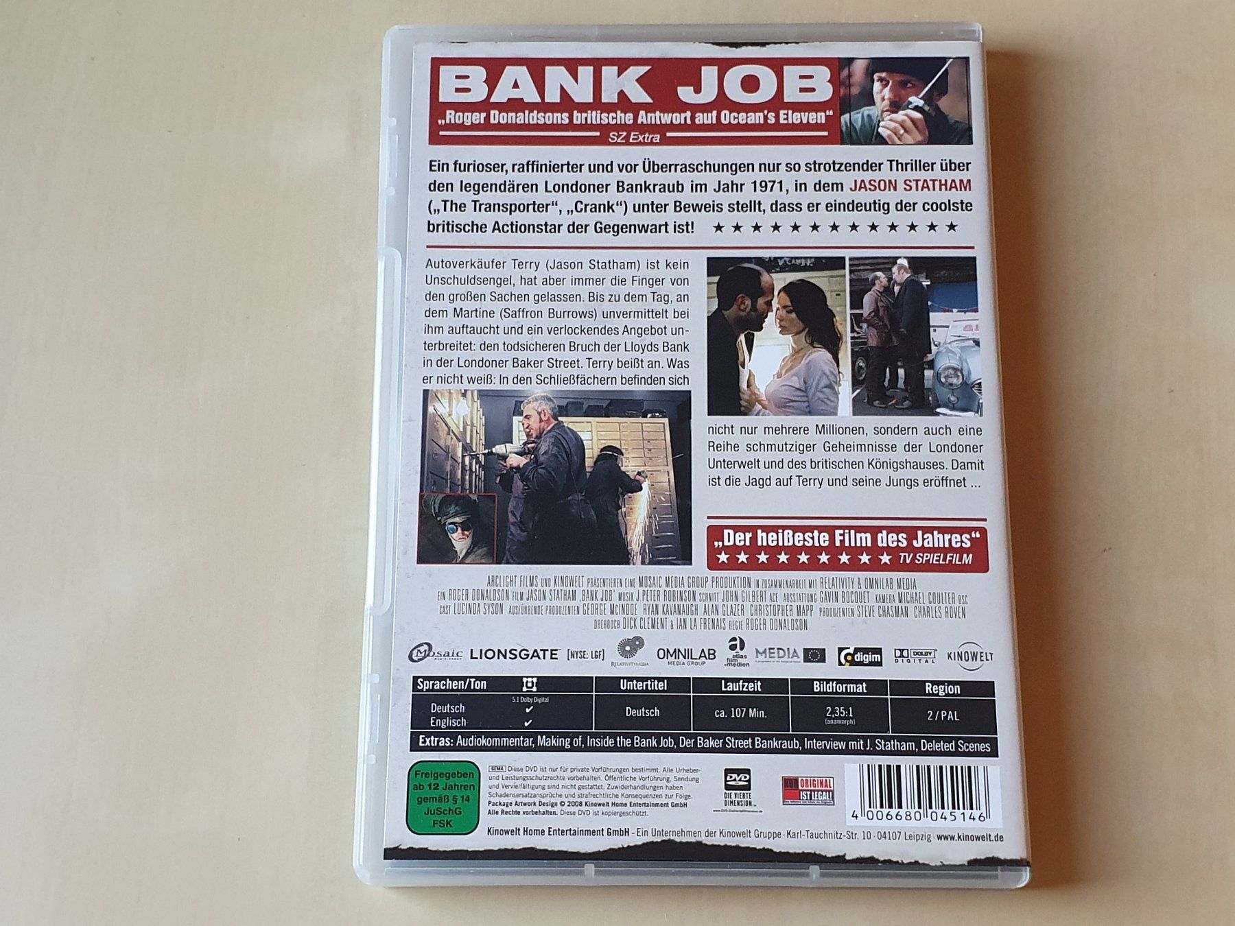 Tous les DVDs: Bank Job – D'occasion à Stansstad par collectorsshop 1