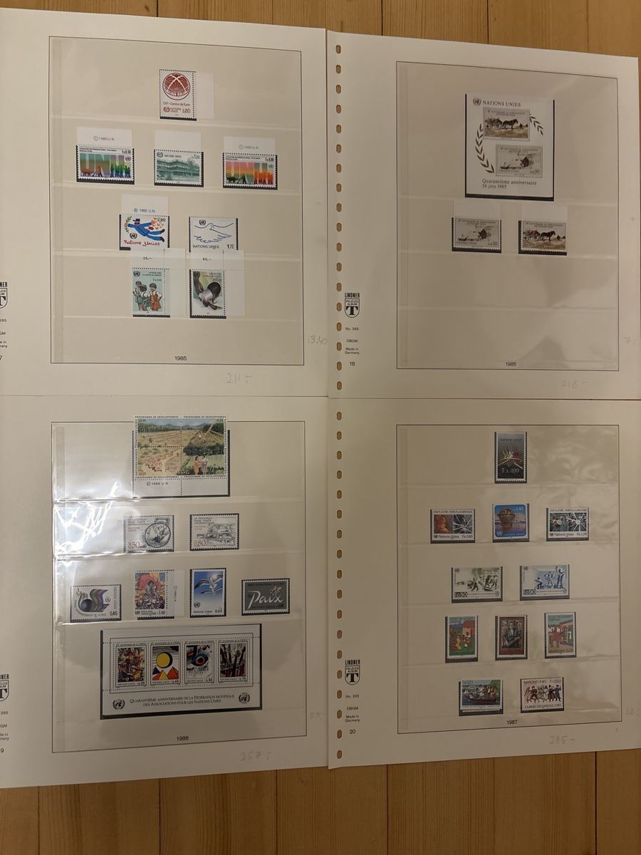 Tutti i francobolli: UNO Briefmarken Sammlung Schweiz 1969 -1995 – Nuovo (secondo la descrizione) da Freienstein venduto da Golfbueb 4