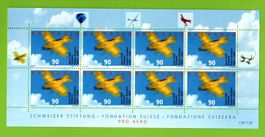 2001 - 100 Jahre Aeroblub Kleinbogen postfrisch SBK 32.--
