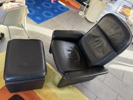 Fauteuil + ottoman DeSede DS50
