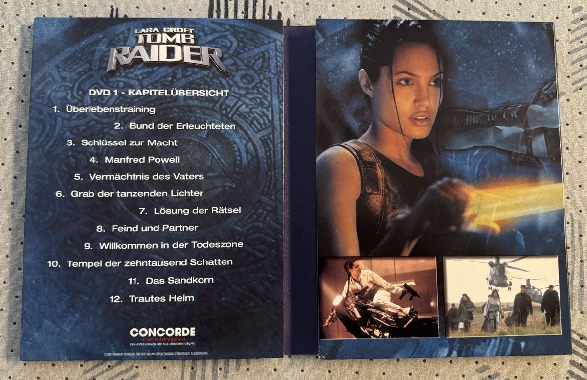 Tutti i DVDs: Lara Croft Tomb Raider: Powerpack mit 3 DVDs + Poster – Usato da Oftringen venduto da Cedartec 3