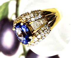 BRILLANT TANSANIT  2,83 CT 750 GG  UNIKAT! ***VERSAND***
