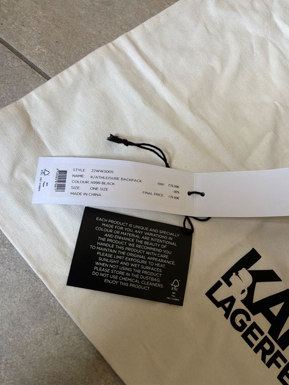 Karl Lagerfeld Zaini: KARL LAGERFELD Athleisure Backpack in Schwarz – Nuovo (secondo la descrizione) da Glattfelden venduto da Danshari 5