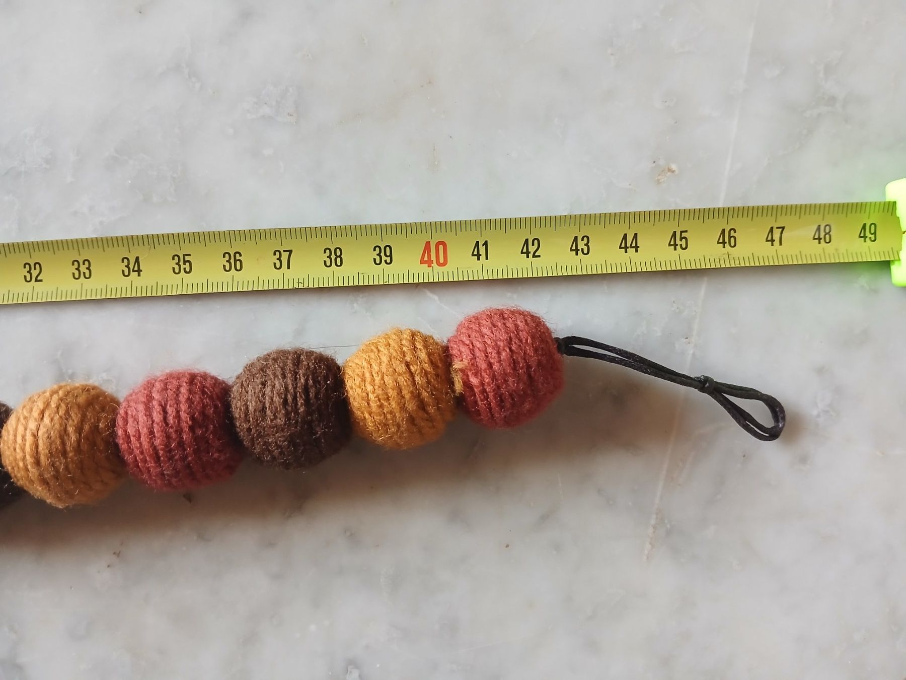 Catenine: Collana palline in tessuto multicolore – Usato da Baar venduto da fla_v78d 1