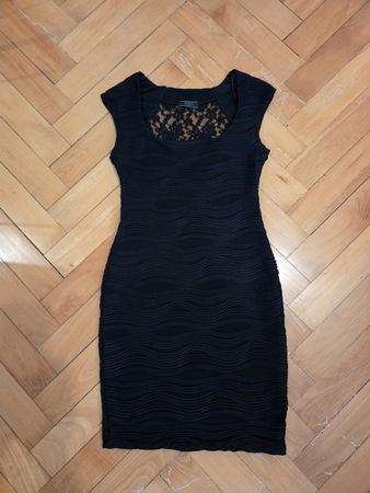 Abito elegante nero Guess con pizzo