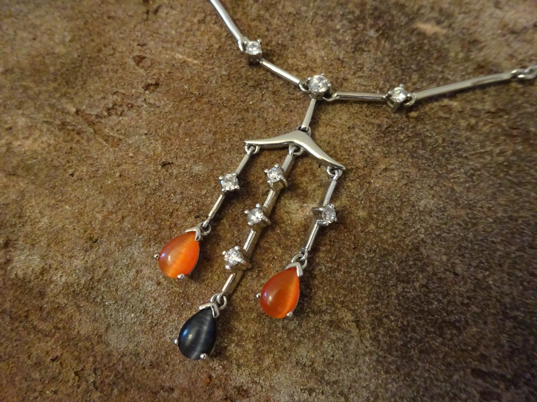Ketten: Kette Collier Mondstein / 925 Silber – Gebraucht aus Esslingen von FetteSchnecke 1