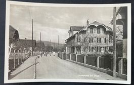 Lerchenfeld bei Thun. Nostalgische Giebelhäuser ca. 1930