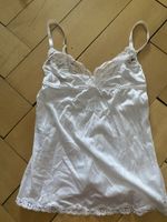 Lingerie Slip white lace trim adjustable straps size S