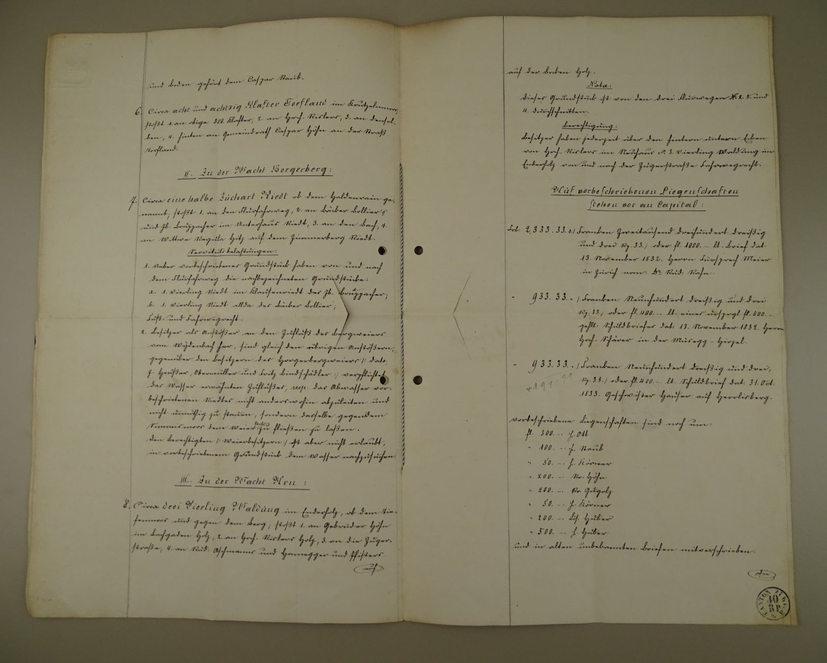 Dokumente: NOTARIAT HORGEN KAUFSCHULD-BRIEF 1870 – Gebraucht aus Grüningen von Kartensammler 2