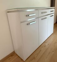 Sideboard 3-türig und 3 Schubladen inkl. Glasabdeckung