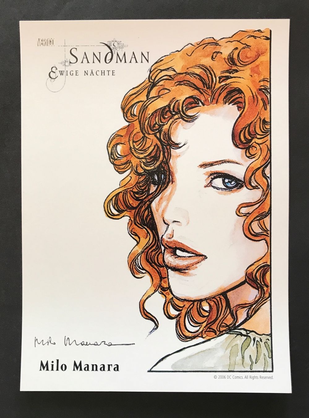 Foto & Immagini: MILO MANARA «Sandman» – Nuovo (secondo la descrizione) da Chatelaine venduto da arTrakT
