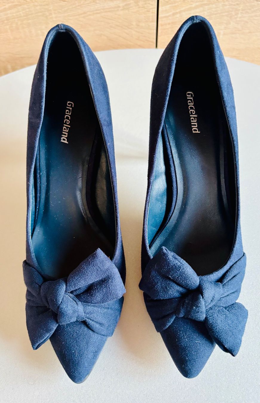 Graceland Scarpe da donna: Pumps, Gr. 36, Dunkelblau, Wildlederoptik – Usato da Iseltwald venduto da Tessin61 1