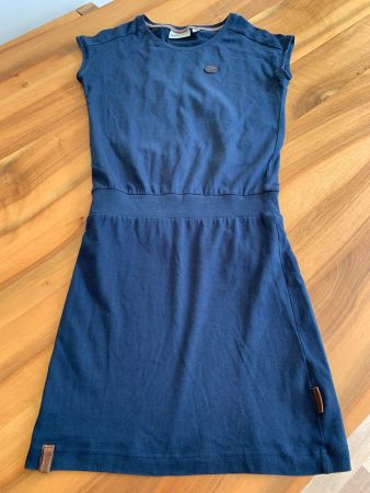 NAKETANO tolles dunkelblaues Wohlfühlkleid Gr. XS