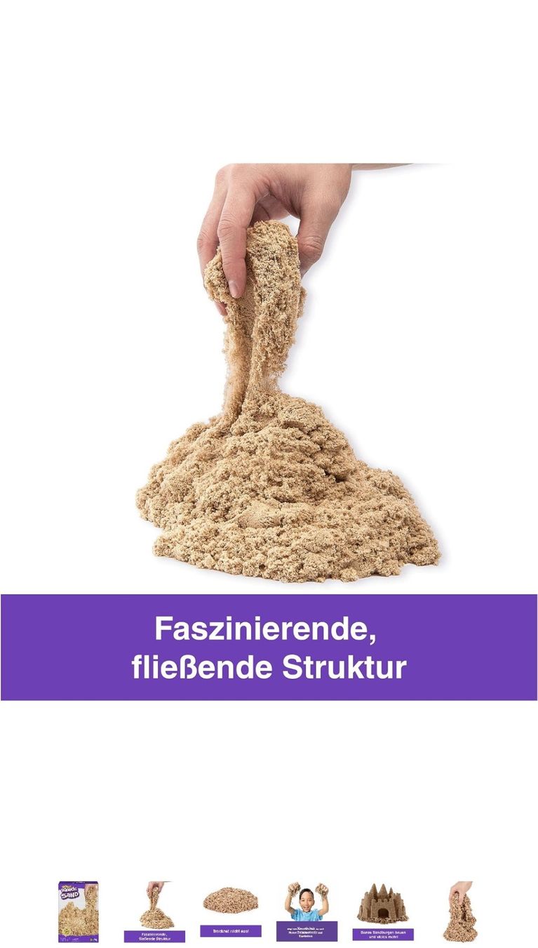 Materiale per modellare: Kinetic sand  / Sable magic, facile à modeler, ne sèche pas. – Nuovo e nell'imballaggio originale da Misery venduto da Titi57 4